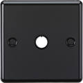 Knightsbridge MLA  CL8342MB 20A Flex Outlet Plate - Matt Black