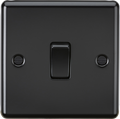 Knightsbridge MLA CL834MBB 20A 1G DP Switch - Rounded Edge Matt Black