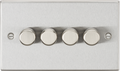 Knightsbridge MLA CS2194BC 4G 2-way 10-200W (5-150W LED) Intelligent dimmer - Brushed Chrome