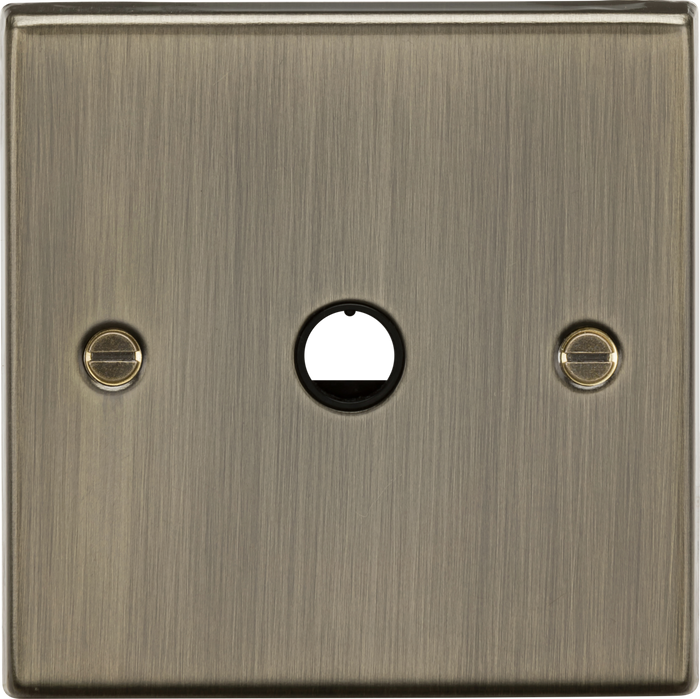 Knightsbridge MLA CS8342AB 20A Flex Outlet Plate - Antique Brass