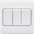 Knightsbridge MLA  CU4W 10AX 3G 2-way Wide Rocker Switch