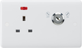 Knightsbridge MLA  CU9LOCKN 13A DP Lockable Socket with Neon
