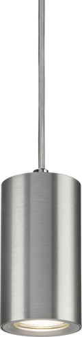 Knightsbridge MLA DAA1FRBC Dasan Single Short Fixed Round Pendant Brushed Chrome