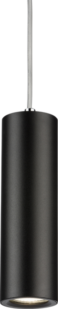 Knightsbridge MLA DAB1FRB Dasan Single Long Fixed Round Pendant Black
