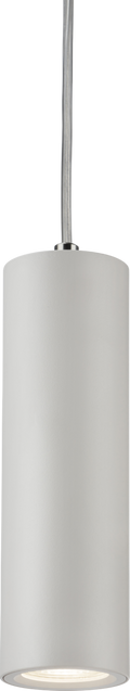 Knightsbridge MLA DAB1FRW Dasan Single Long Fixed Round Pendant White