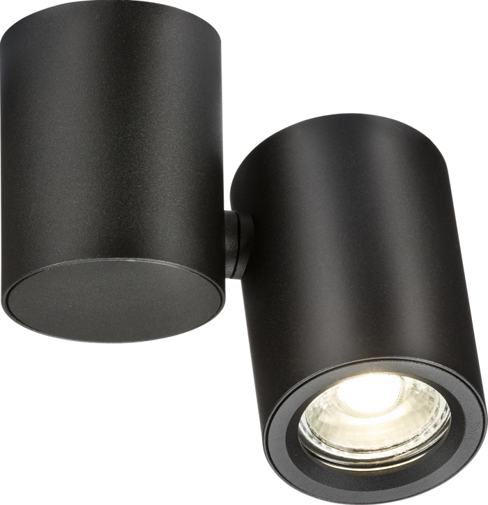 Knightsbridge MLA DEA1TRB Dee Single Surface Adjustable Round Spotlight Black