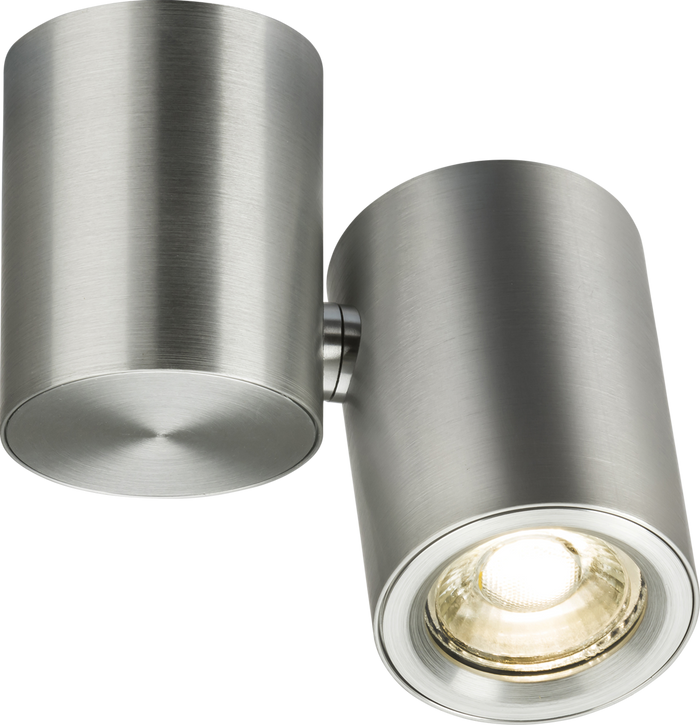 Knightsbridge MLA DEA1TRBC Dee Single Surface Adjustable Round Spotlight Brushed Chrome