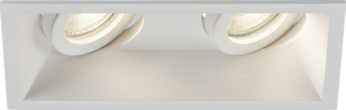 Knightsbridge MLA DIC2TSW Dipa Twin Tilt Square Anti-Glare Downlight White