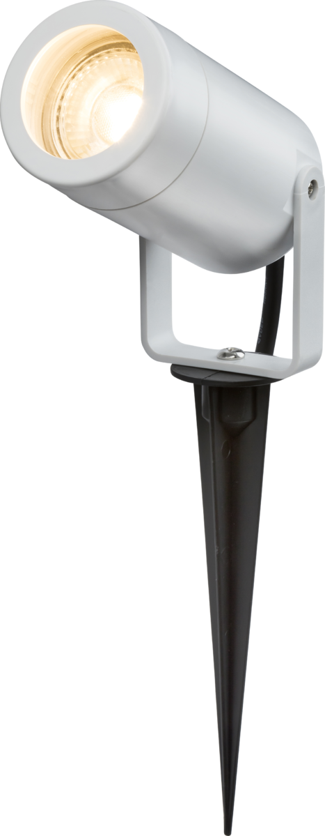 Knightsbridge MLA EASPK1W EAMON - 230V IP65 GU10 Polycarbonate Spike light - White