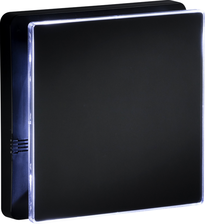 Knightsbridge MLA EX5TMB IP45 100mm LED Backlit Extractor Fan with Overrun Timer - Matt Black