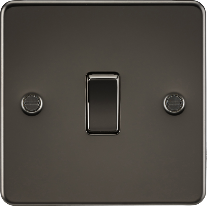 Knightsbridge MLA FP1200GM Flat Plate 10AX 1G Intermediate Switch - Gunmetal