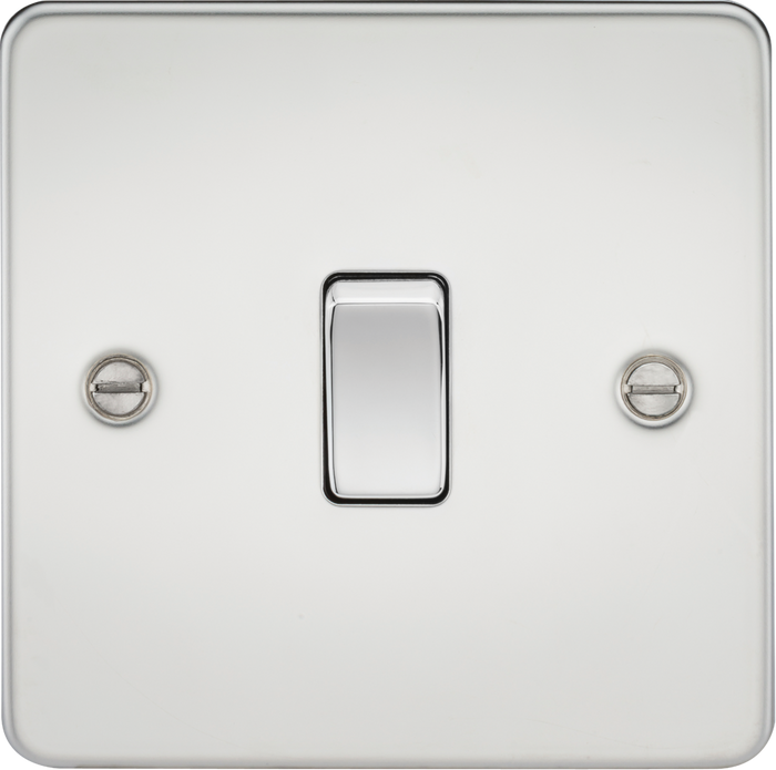 Knightsbridge MLA FP1200PC Flat Plate 10AX 1G Intermediate Switch - Polished Chrome