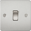 Knightsbridge MLA FP2000BC Flat Plate 10AX 1G 2 Way Switch - Brushed Chrome