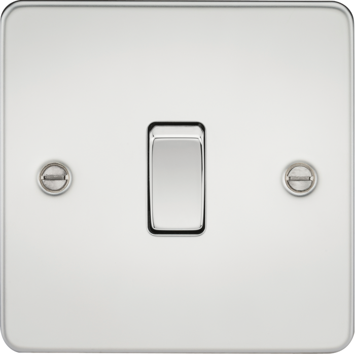 Knightsbridge MLA FP2000PC Flat Plate 10AX 1G 2 Way Switch - Polished Chrome