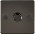 Knightsbridge MLA FP2191GM 1G 2-way 10-200W (5-150W LED) Intelligent dimmer - Gunmetal