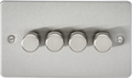Knightsbridge MLA FP2194BC 4G 2-way 10-200W (5-150W LED) Intelligent dimmer - Brushed Chrome