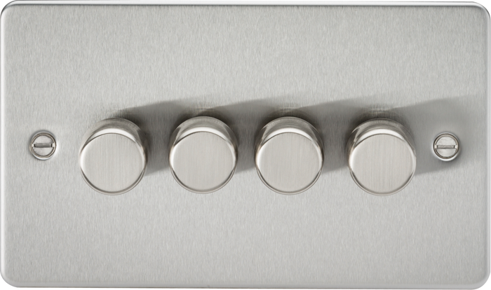 Knightsbridge MLA FP2194BC 4G 2-way 10-200W (5-150W LED) Intelligent dimmer - Brushed Chrome