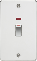 Knightsbridge MLA FP82MNPC 45A DP Switch with Neon (2G size) - Polished Chrome