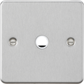 Knightsbridge MLA  FP8342BC 20A Flex Outlet Plate - Brushed Chrome