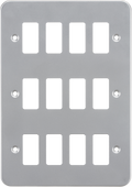 Knightsbridge MLA GDFP0012M Metalclad 12G grid faceplate
