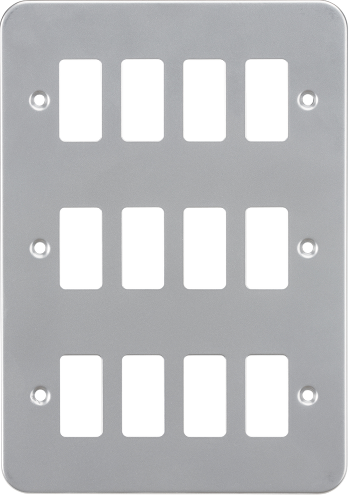 Knightsbridge MLA GDFP0012M Metalclad 12G grid faceplate
