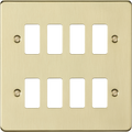 Knightsbridge MLA GDFP008BB 8G grid faceplate - brushed brass
