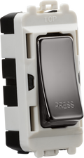 Knightsbridge MLA GDM006BN 20AX 2 way retractive SP module (marked PRESS) - black nickel