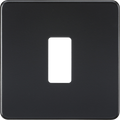 Knightsbridge MLA GDSF001MB Screwless 1G grid faceplate - matt black