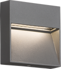 Knightsbridge MLA LWS2G 230V IP44 3W LED Square Wall/Guide light - Grey