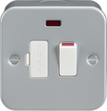 Knightsbridge MLA M6300N Metal Clad 13A Switched Fused Spur Unit with Neon