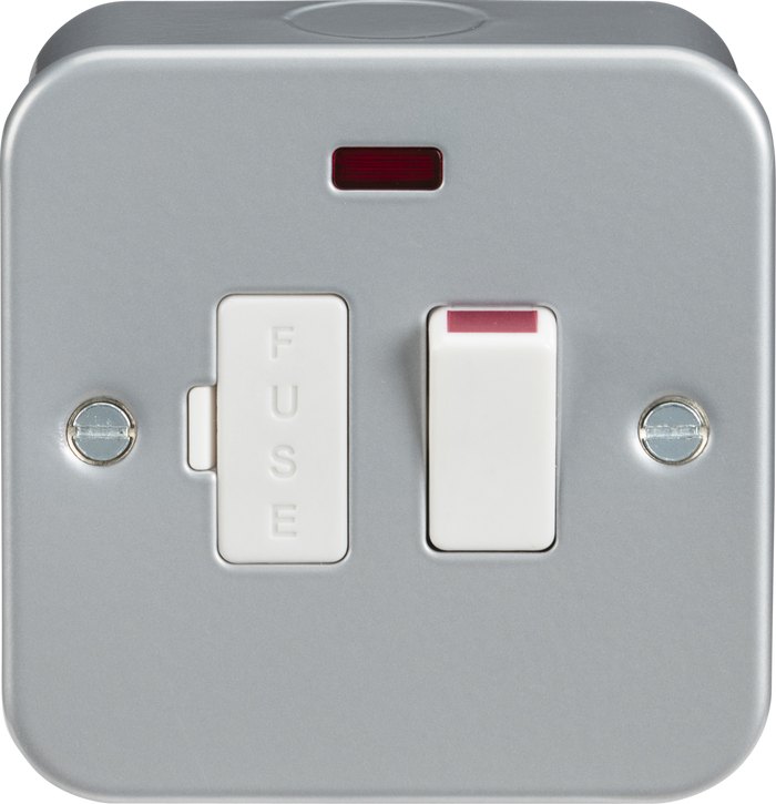 Knightsbridge MLA M6300N Metal Clad 13A Switched Fused Spur Unit with Neon