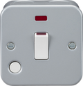 Knightsbridge MLA  M8341NF 20A 1G DP Switch with Neon and Flex Outlet