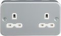 Knightsbridge MLA MR9000U Metal Clad 13A 2G Unswitched Socket