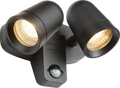 Knightsbridge MLA NESGUPIR Neso 230V IP54 GU10 Twin Security Spotlights with PIR