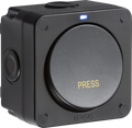 Knightsbridge MLA OP21 IP66 20AX 1G 1-way retractive switch - Black