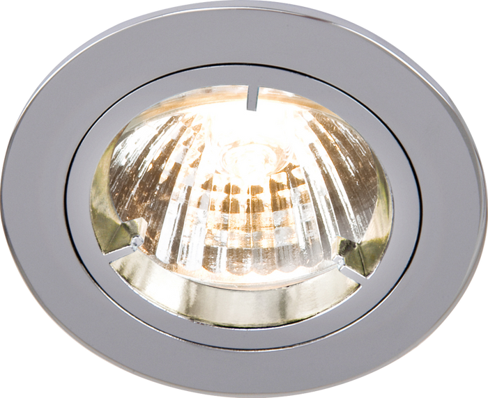 Knightsbridge MLA RD1C IP20 230V GU10 Chrome Recessed Fixed Twist & Lock Downlight