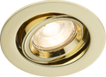 Knightsbridge MLA RD2B IP20 230V GU10 Brass Recessed Tilt Twist & Lock Downlight