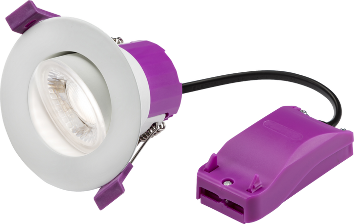 Knightsbridge MLA  RE6CTT RenuLED Tilt - 6W Fire-rated LED Downlight with 3 x CCT