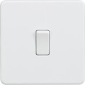 Knightsbridge MLA Screwless SF1000DPMW 10AX 1G DP Switch - Matt White