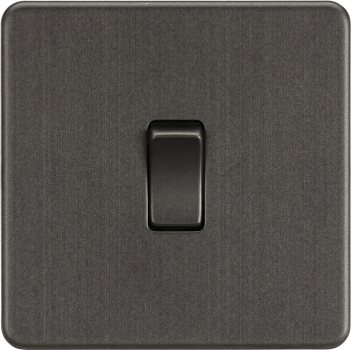 Knightsbridge MLA Screwless SF1000DPSB 10AX 1G DP Switch - Smoked Bronze