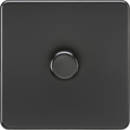 Knightsbridge MLA Screwless SF2191MBB 1G 2-way 10-200W (5-150W LED) Intelligent dimmer - Matt Black