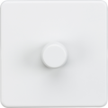 Knightsbridge MLA Screwless SF2191MW 1G 2-way 10-200W (5-150W LED) Intelligent dimmer - Matt White