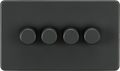 Knightsbridge MLA Screwless SF2194AT 4G 2-way 10-200W (5-150W LED) Intelligent dimmer - Anthracite