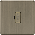 Knightsbridge MLA Screwless SF6000AB 13A Fused Spur Unit - Antique Brass