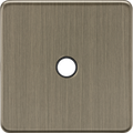 Knightsbridge MLA Screwless SF8342AB 20A Flex Outlet Plate - Antique Brass