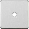 Knightsbridge MLA Screwless SF8342BC 20A Flex Outlet Plate - Brushed Chrome