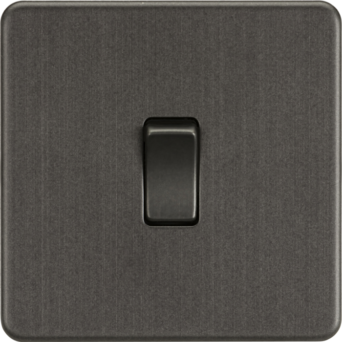 Knightsbridge MLA SF1200SB Screwless 10AX Intermediate Switch - Smoked Bronze