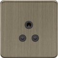 Knightsbridge MLA SF5AAB 5A Unswitched Socket - Antique Brass