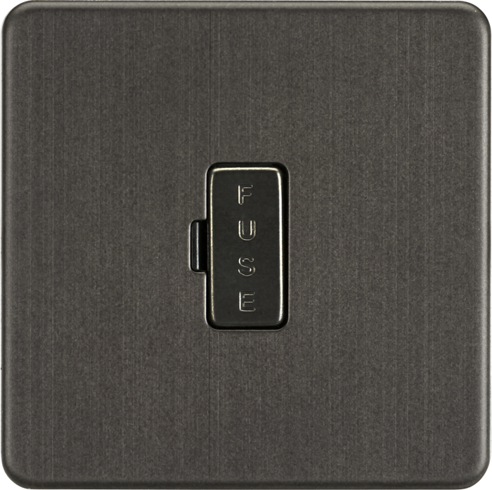 Knightsbridge MLA SF6000SB Screwless 13A Fused Spur Unit - Smoked Bronze