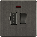 Knightsbridge MLA SF6300NSB Screwless 13A Switched Fused Spur Unit with Neon - Smoked Bronze